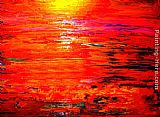 Crimson and Gold Sunset by 2011